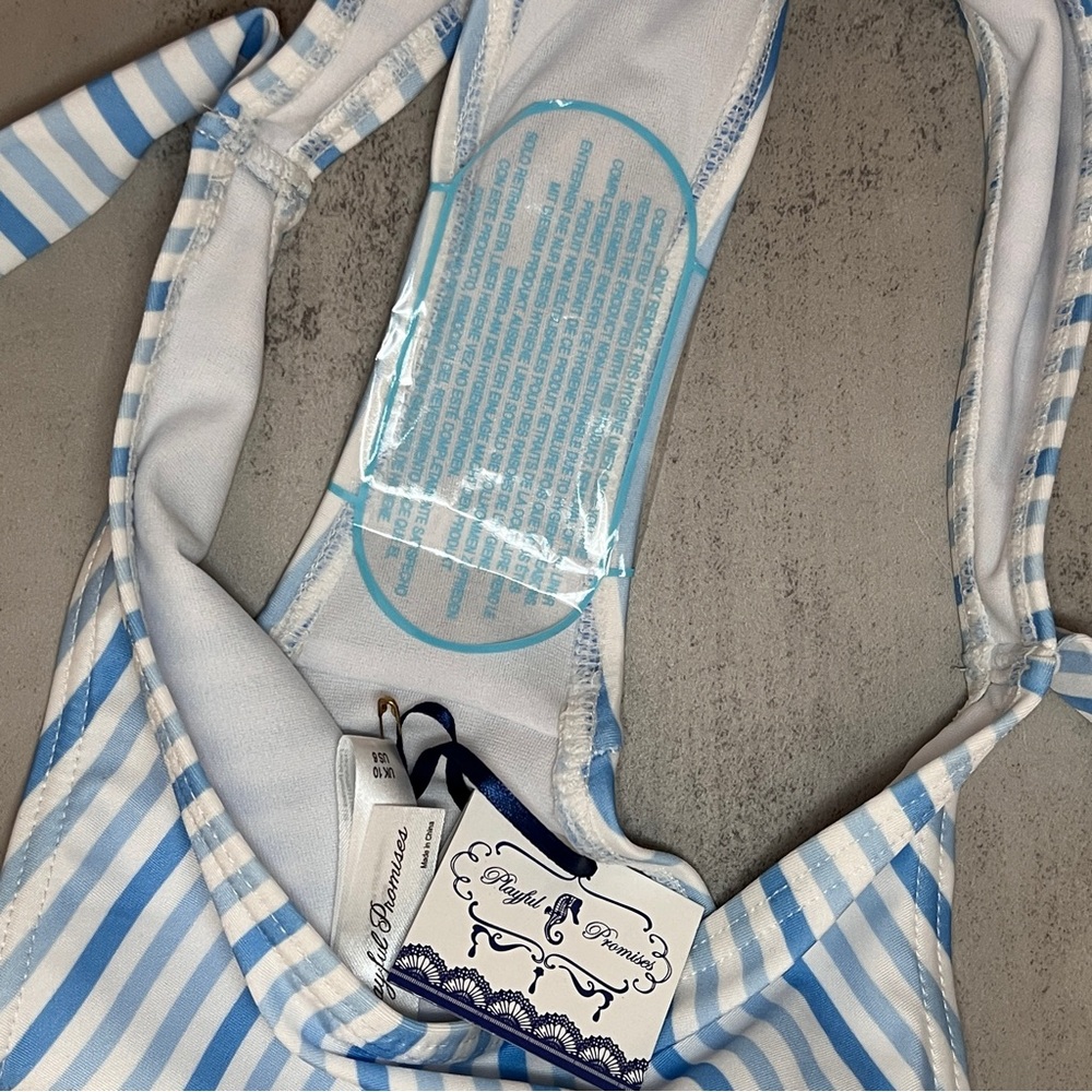 NWT Playful Promises Retro High Leg High Rise Bikini Bottom - Picture 6 of 8